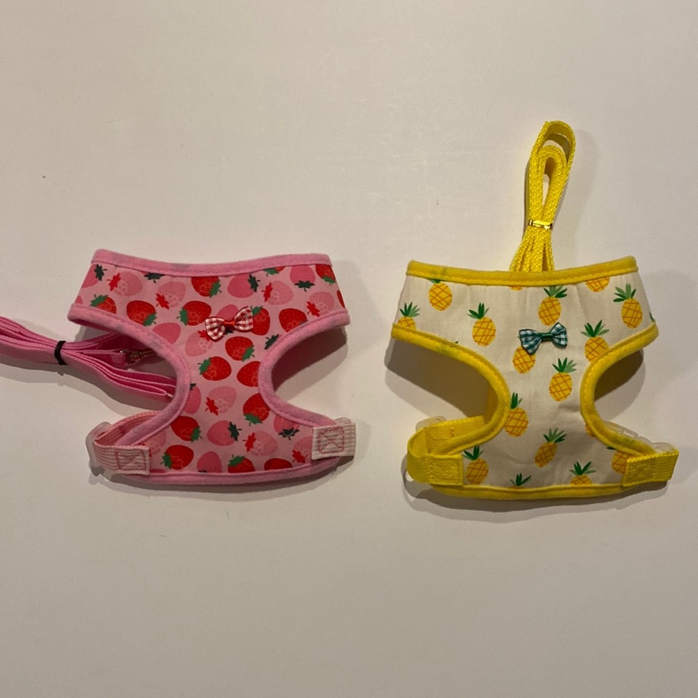 Chicken Pet Walking Harnesses with Leash 2 NWOT SZ Medium